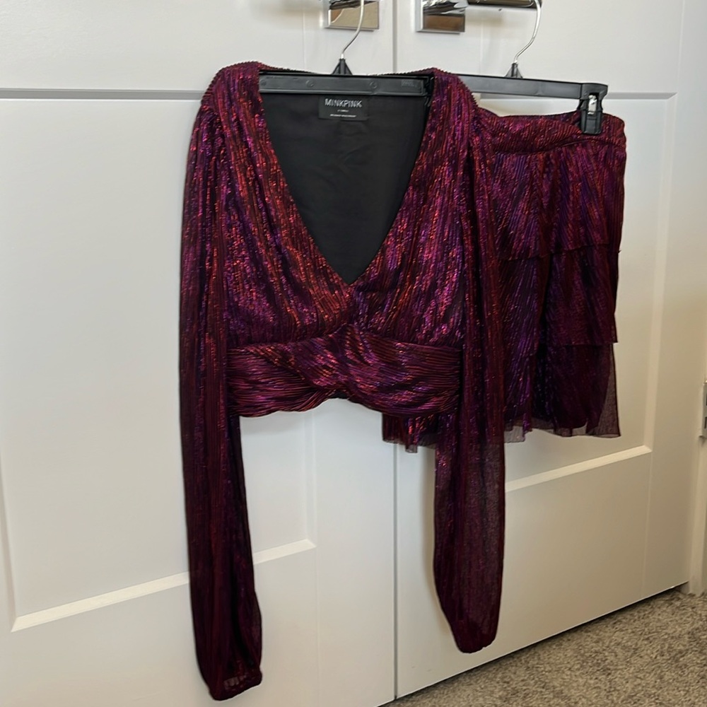 Minkpink Two Piece Sparkly Set - image 1